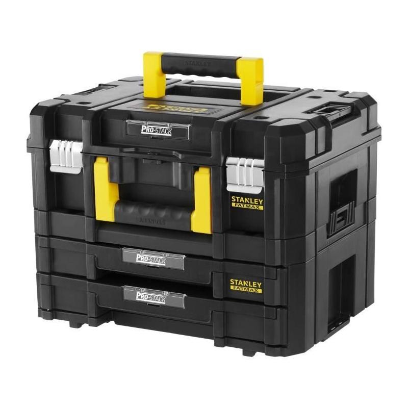 Ensemble 2 Mallettes PRO-STACK™ - STANLEY FATMAX - 21,5 L