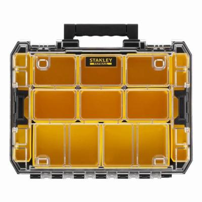 Organiseur Stanley Fatmax Tstak - Grande capacité et 10 compartiments - Noir