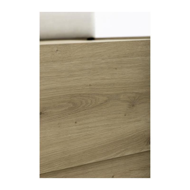 Lit coffre TIDY 140x190 cm Chene/Ecru GAMI
