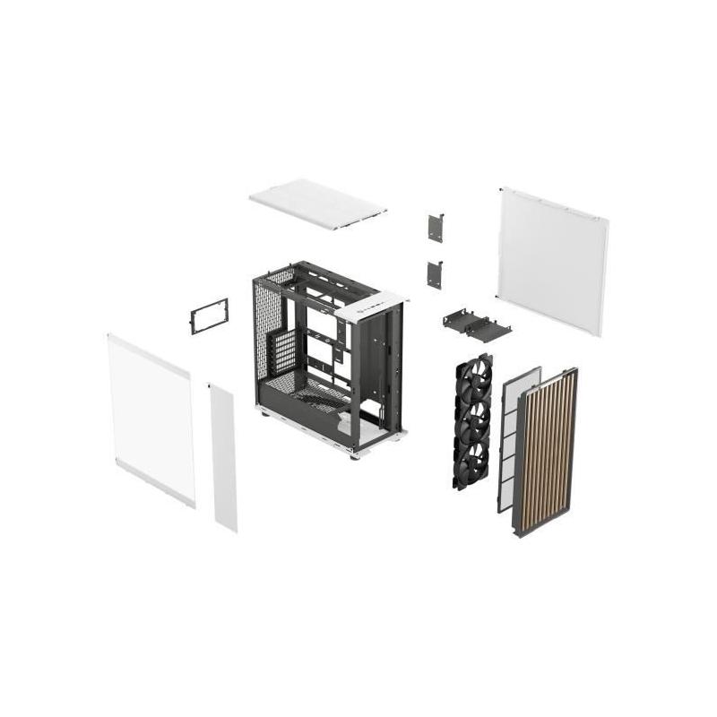 Boîtier PC Fractal Design North XL RC Chalk White TG - Blanc