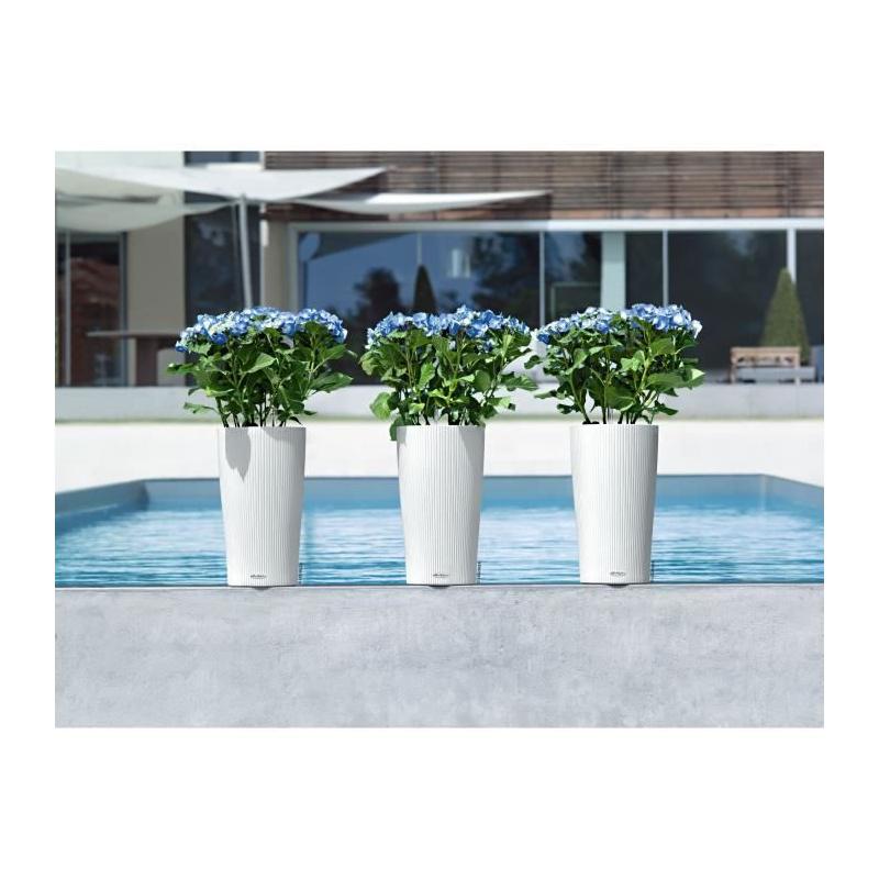 Jardinière Cilindro color 32 Blanc - Kit complet 13 L - LECHUZA
