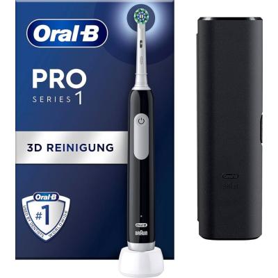 Oral-B Pro 1 Cross Action Adulte Brosse à dents rotative oscillante Noir
