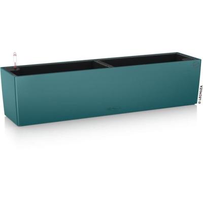 Jardiniere - Balconera color 80 - Kit complet - Bleu pétrole - 12 L - LECHUZA