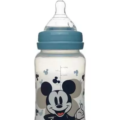 Biberon Mickey 240 ml Thermobaby - Pratique et ludique Biberon Mickey 240 ml Thermobaby - Pratique et ludique