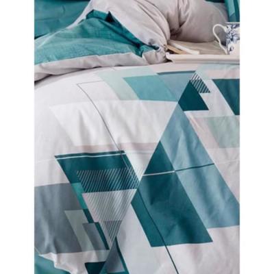 Parure de lit - 1 housse de couette 220 x 240 cm + 2 taies d'oreiller 60 x 60 cm - 100% coton renforcé - Vert