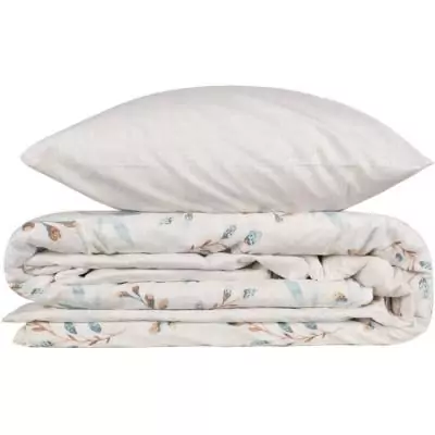 Parure de lit 220x240 cm + 2 taies - 100% coton renforcé - Menthe Parure de lit 220x240 cm + 2 taies - 100% coton renforcé - Menthe