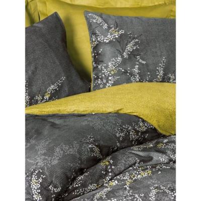 Parure de lit satinée 100% coton - Anthracite