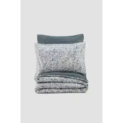 Parure de lit 100% coton renforcé - Anthracite