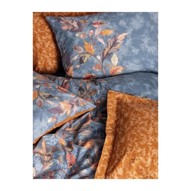 Parure de lit Moutarde - 100% coton - 220x240 + 2 taies - 60x60 cm