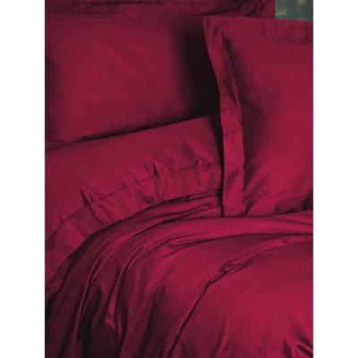 Parure de lit satinée 100% coton - Rouge