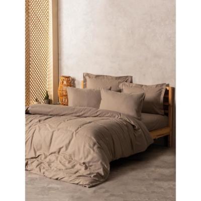 Parure de lit Vison 100% coton renforcé - 1 housse 220x240cm + 2 taies 60x60cm