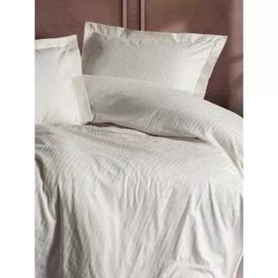 Parure de lit Satiné 100% coton - Écru