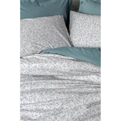 Parure de lit 100% coton renforcé - Menthe - Taille 220x240cm