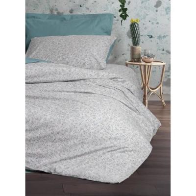 Parure de lit 100% coton renforcé - Menthe - Taille 220x240cm