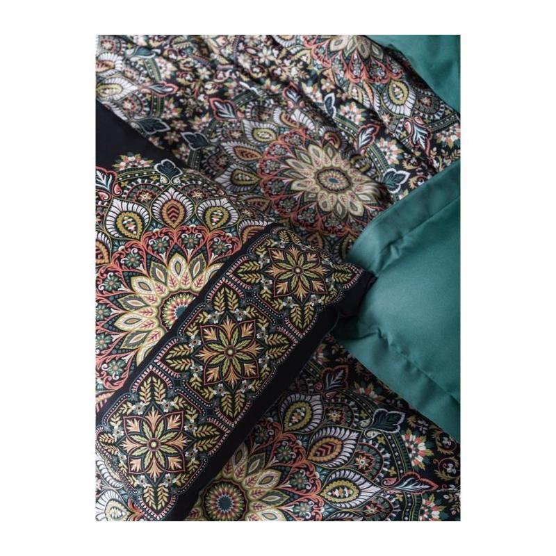 Parure de lit Satiné 100% coton - 1 housse 220x240cm + 2 taies 60x60cm