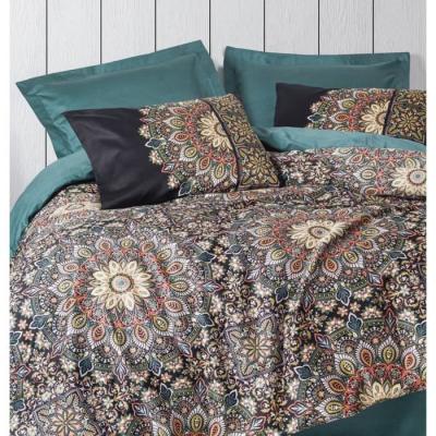 Parure de lit Satiné 100% coton - 1 housse 220x240cm + 2 taies 60x60cm