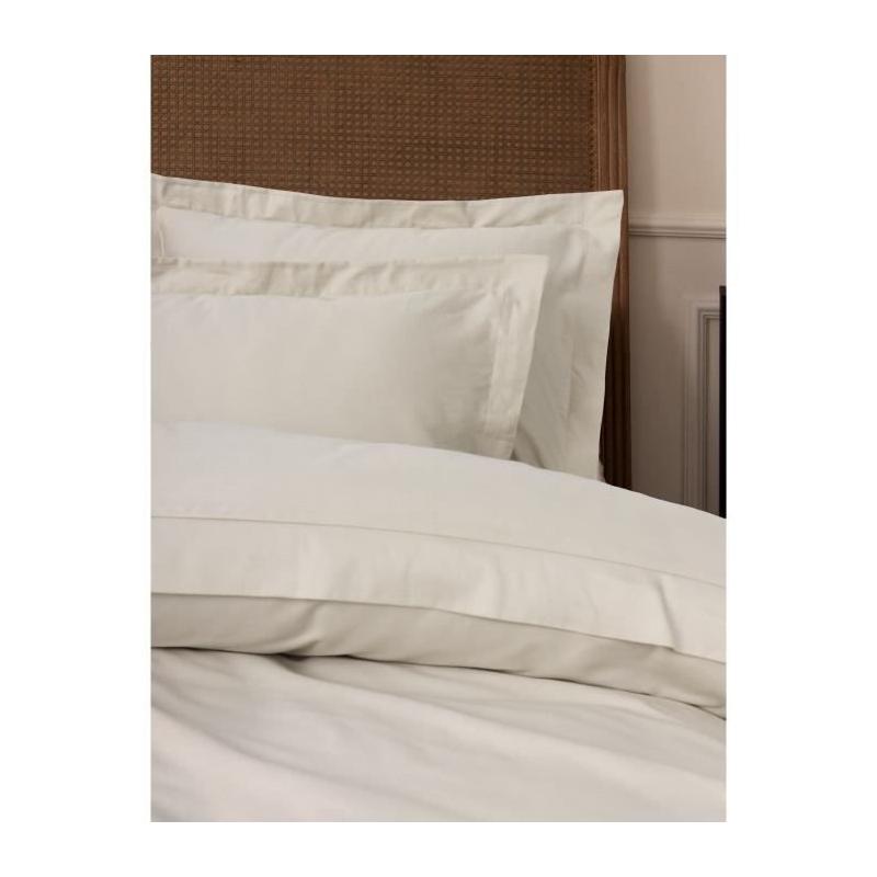Ensemble de lit élégant - Satiné 100% coton - Beige
