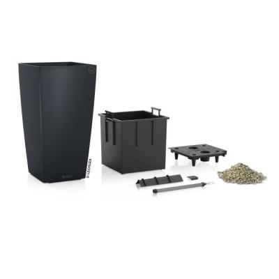 Jardiniere - Cubico color 40 - Kit complet - Gris ardoise - 31 L - LECHUZA