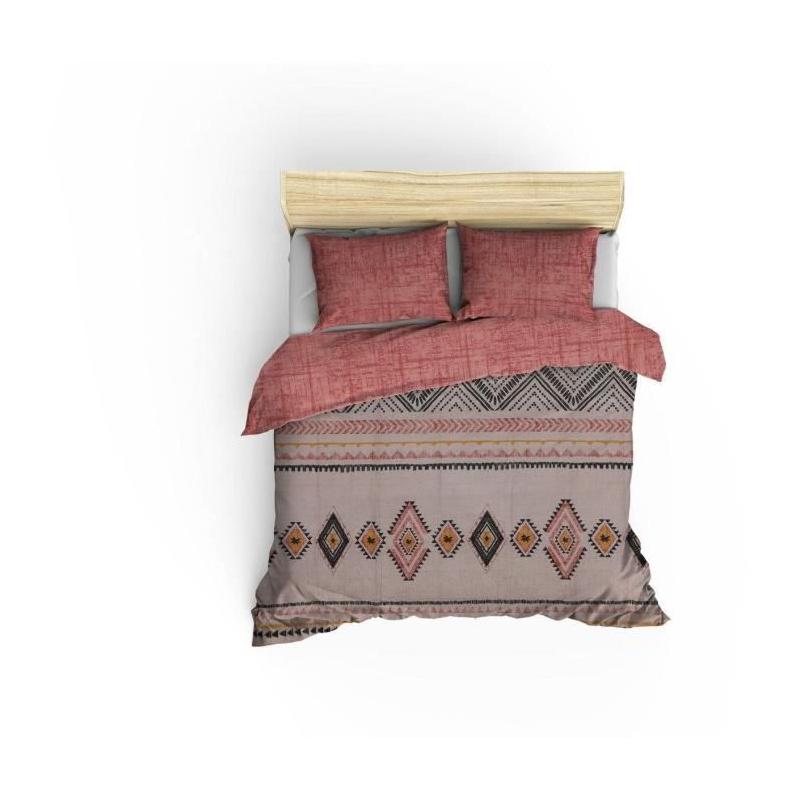 Ensemble de lit Rouge - 100% coton - 220x240cm