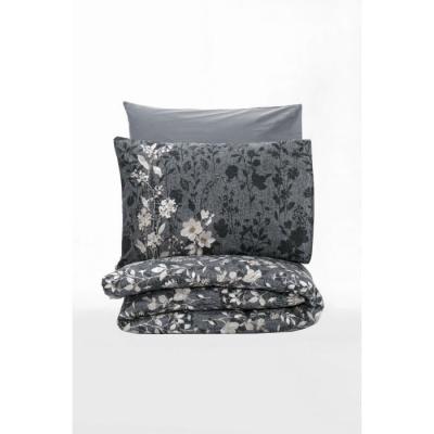 Parure de lit 100% coton renforcé - Anthracite