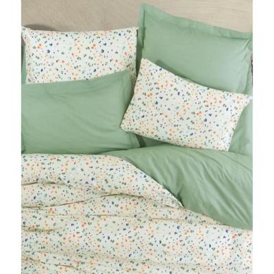 Parure de lit 100% coton renforcé - Vert