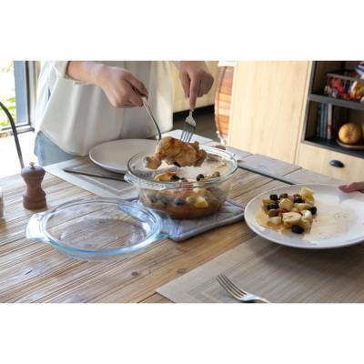 Cocotte PYREX 5,1L en verre borosilicate - Congélateur et micro-ondes