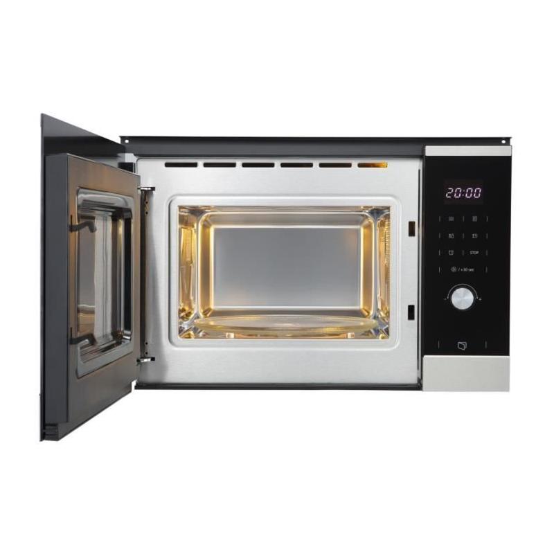 Micro ondes encastrable - CONTINENTAL EDISON - CEMO25GINES - Noir Inox L59,5 x H38,8 x P40,1 cm - 25L