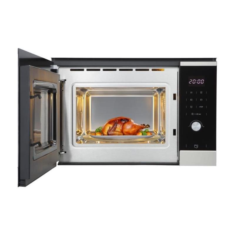 Micro ondes encastrable - CONTINENTAL EDISON - CEMO25GINES - Noir Inox L59,5 x H38,8 x P40,1 cm - 25L