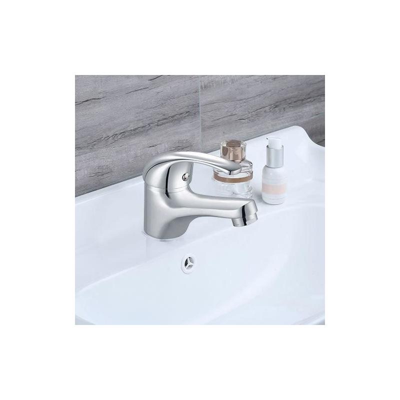 Mitigeur lavabo EDOUARD ROUSSEAU Cardiff - Design élégant avec cartouche céramique - Économie d'eau - Facile à installer