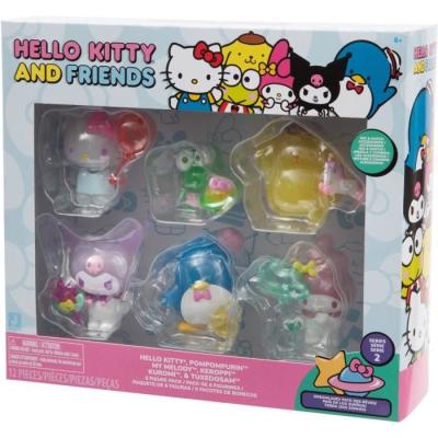Coffret 6 figurines miniatures Hello Kitty - Collection adorable