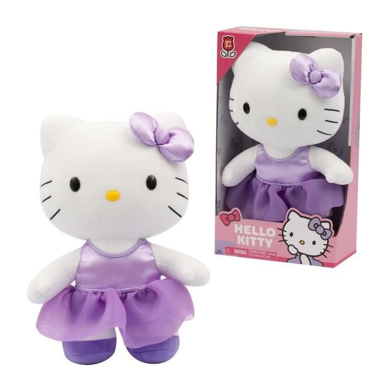 Peluche GPTOYS Hello Kitty HKT121 Robe Satin Violette 30 cm