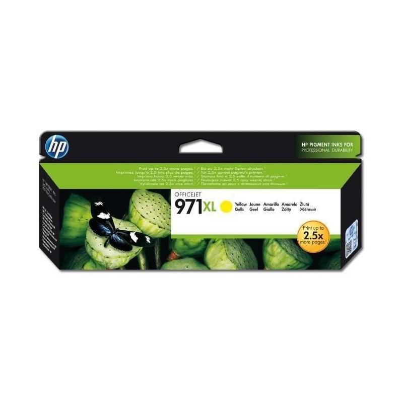 HP 971XL Cartouche d'encre jaune grande capacité authentique (CN628AE) pour HP Officejet Pro X451/X476/X551/X576