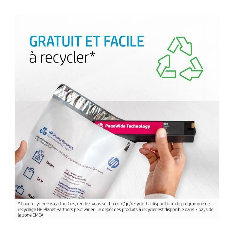 HP 973X cartouche PageWide Jaune grande capacité authentique