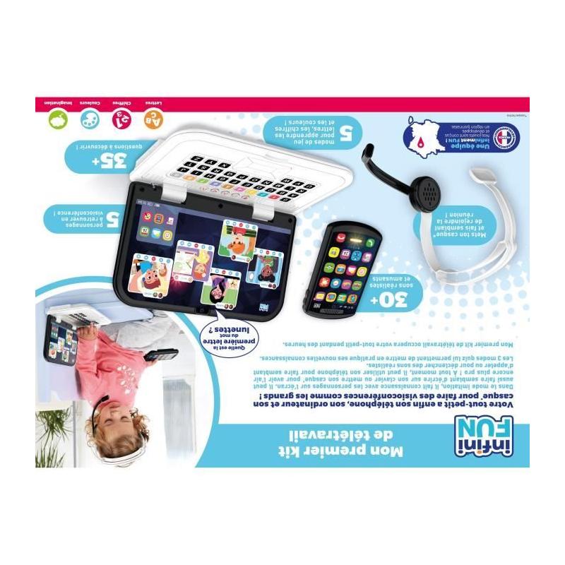 Kit Télétravail - KD - Mon Premier Kit de Télétravail - Effets lumineux et sons réalistes des 18 mois