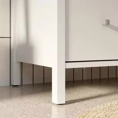 Meuble sous lavabo blanc avec 3 tiroirs - Organisation optimale
