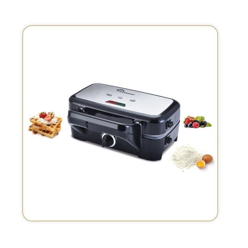 Gaufrier LITTLE BALANCE - Speed'n Mixt - 2 Plaques Interchangeables - Ouverture 180°C - 1200 W