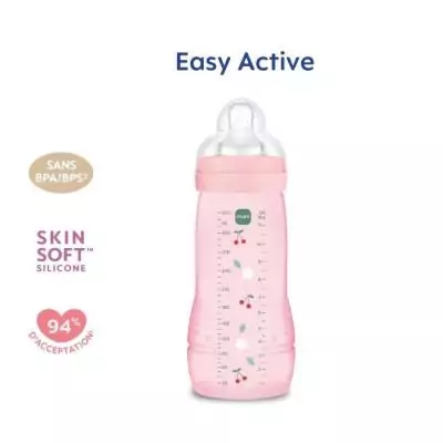 Biberon MAM BABY Easy Active 330ml +6m Débit X - Berry Biberon MAM BABY Easy Active 330ml +6m Débit X - Berry