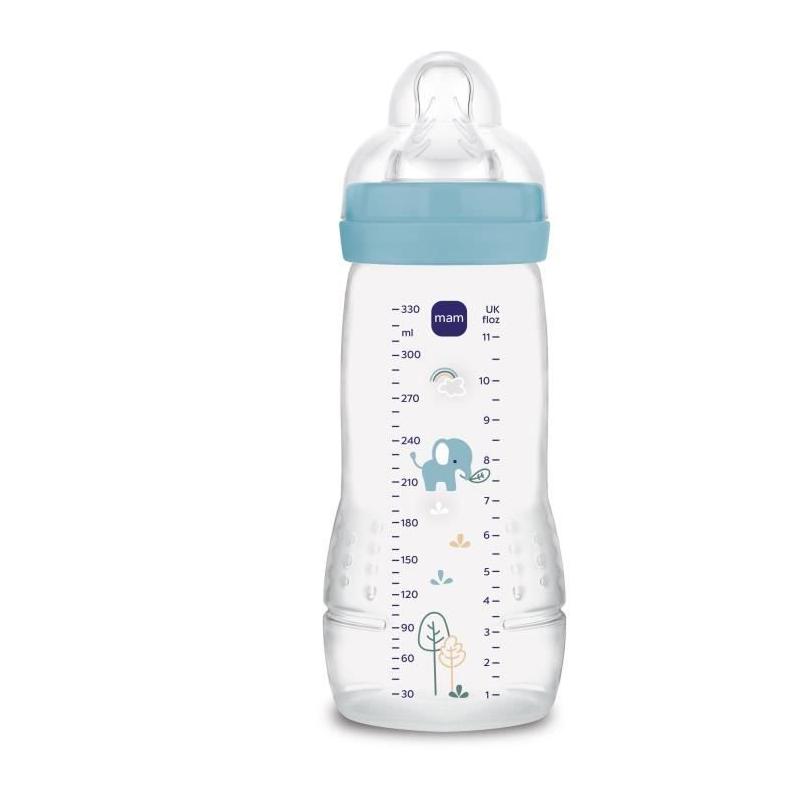 Biberon - MAM BABY - Easy Active - +6 mois - 330 ml - Tétine débit X - Ocean