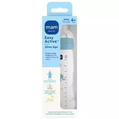 Biberon MAM BABY Easy Active 330ml +6 mois - Ocean Biberon MAM BABY Easy Active 330ml +6 mois - Ocean