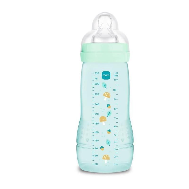Biberon MAM BABY Easy Active 330ml +6 mois - Tétine débit X - Ice