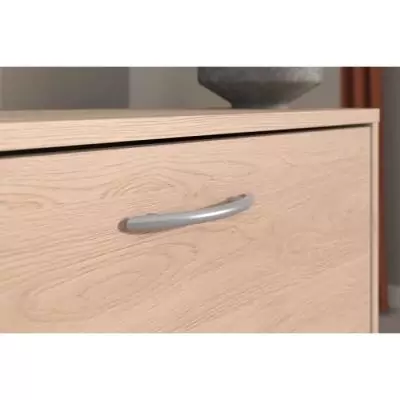 Meuble à chaussures 2 abattants - EASY LIFE - Chêne - Pratique et moderne