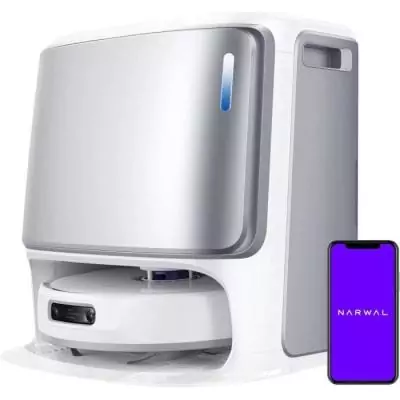 Narwal Freo Z Ultra - Aspirateur Robot Laveur avec Station - Double Puce IA - Évitement d'obstacles - Aspiration 12000 Pa
