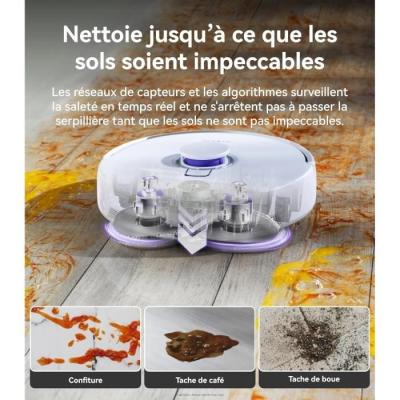 Narwal Freo Z Ultra - Aspirateur Robot Laveur avec Station - Double Puce IA - Évitement d'obstacles - Aspiration 12000 Pa