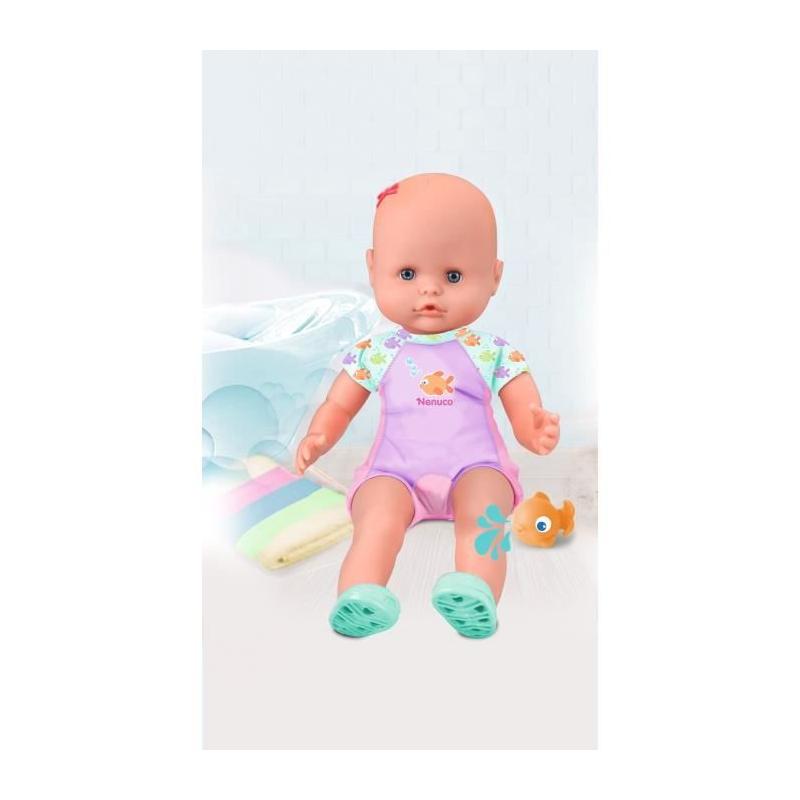 Poupon et son poisson pour le bain - GPTOYS - NENUCO - 35 cm