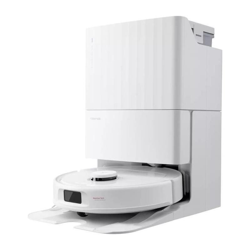 Aspirateur Robot Laveur avec Station Multifonction - Roborock QRevo Plus Blanc - Puissance 7000 Pa - Serpillere extensible