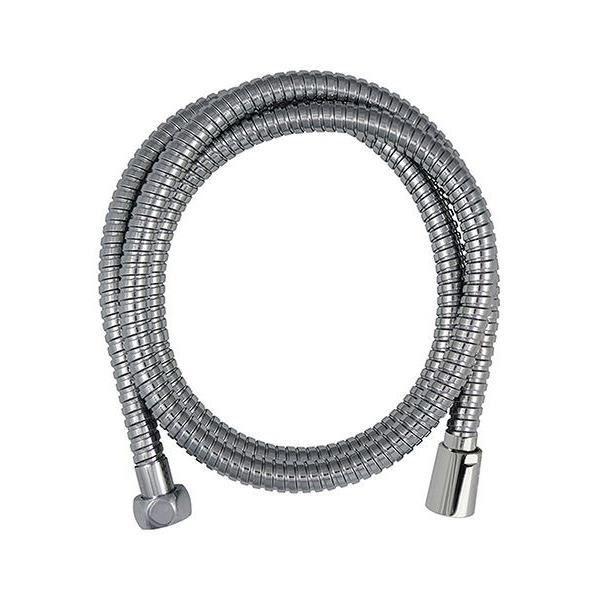Flexible de douche - ROUSSEAU - Écrou métal anti-torsion - Sertis de sécurité - Longueur 1m75 - Inox chromé simple agrafage