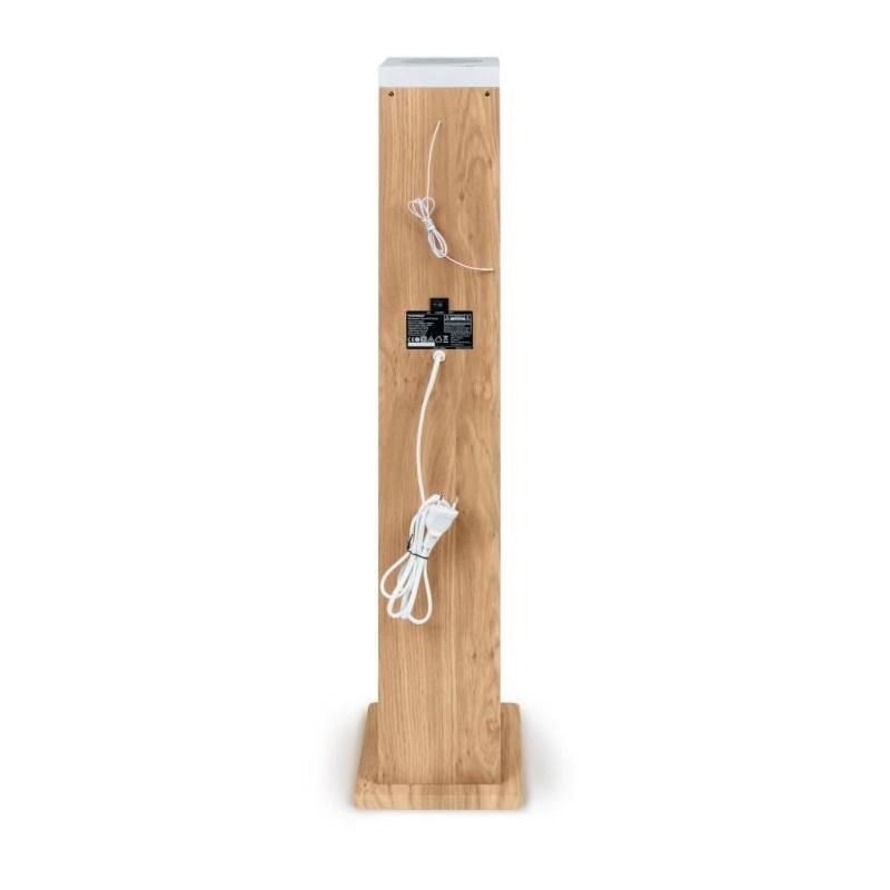 Tour haut-parleur Thomson 60W Bluetooth/CD/USB/SD Blanc/Bois
