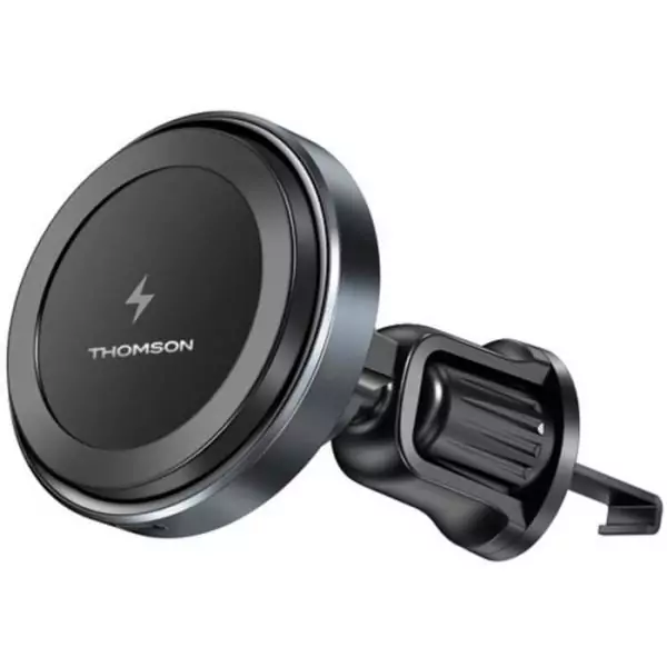Porte téléphone - THOMSON - Magnétique - Chargeur de voiture sans fil QI - 15 W