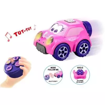 Voiture télécommandée rose TOOKO - Pour enfants dès 2 ans