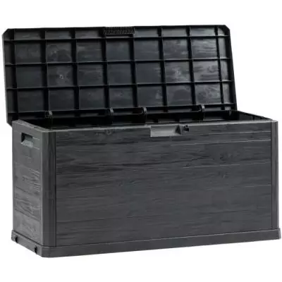 Coffre gris woody 280L - Rangez en toute élégance